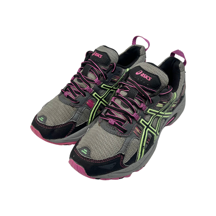 کتونی اسیکس Gel Venture 5 خاکستری استوک سایز 37 - نمای سه رخ