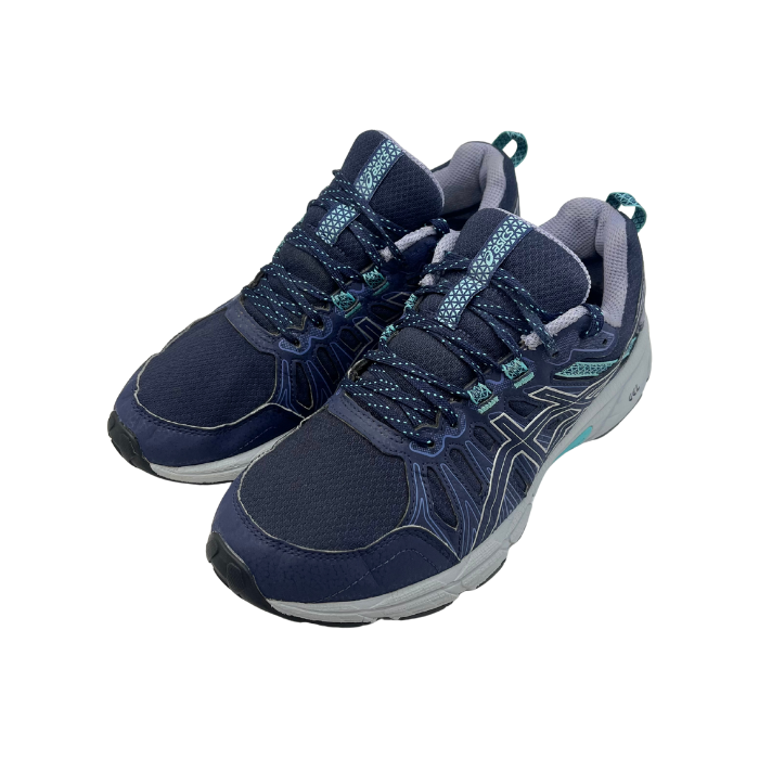 کتونی اسیکس Gel Venture 7 آبی استوک سایز 38 - نمای سه رخ